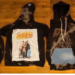 CUSTOM Hoodie with Denim Pocket